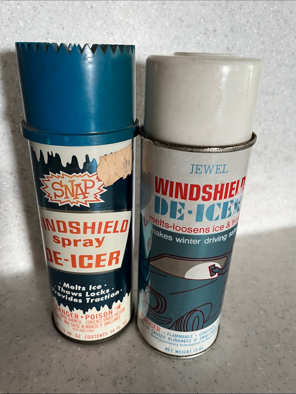 Vtg SNAP & JEWEL Windshield Spray De-Icer Lot Full Prop or Display *READ*